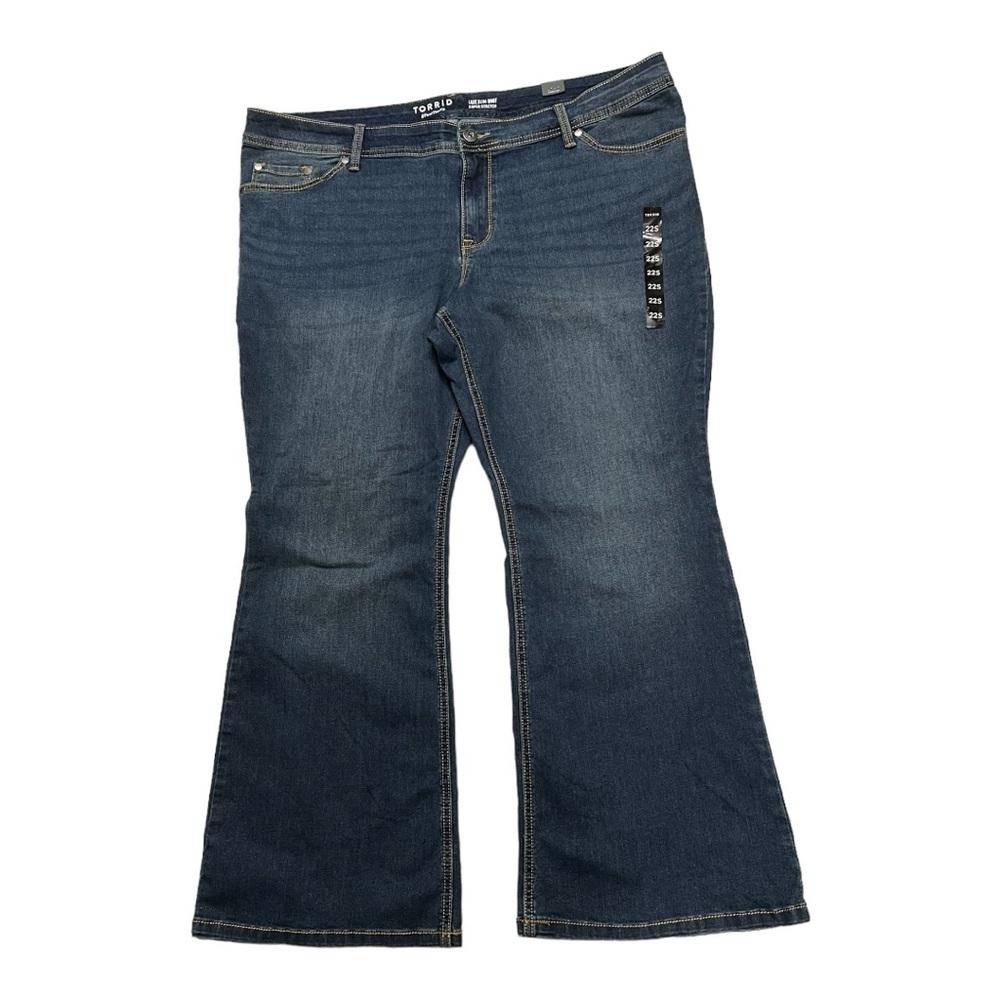 Torrid Luxe Slimboot Super Stretch Mid-Rise Jean Rainstorm Size 22S